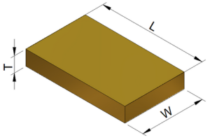 Weight of solid Materials Plate